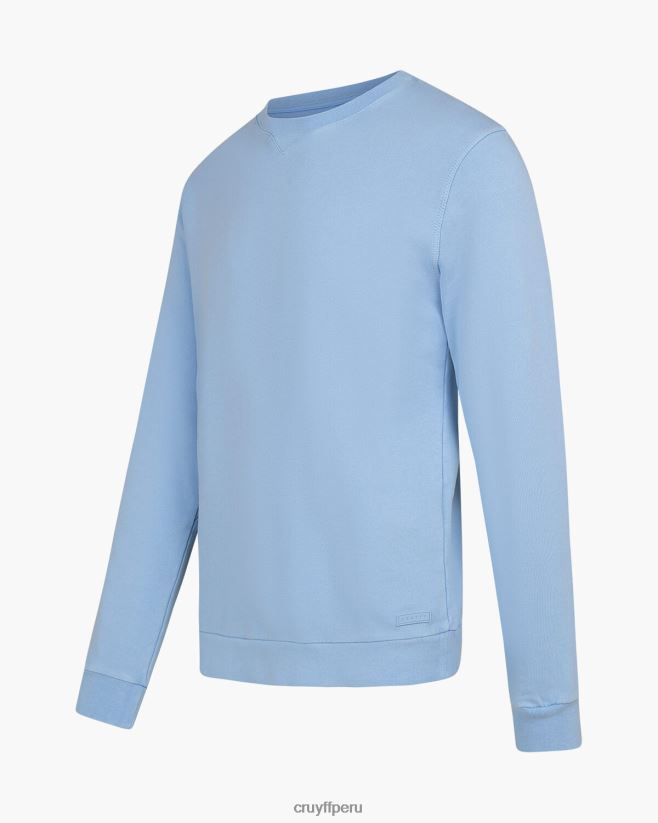 educación física Cruyff eduardo cuello redondo azul 42TR20660 hombres suéter