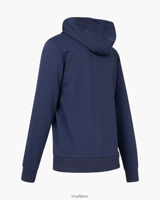 educación física Cruyff hacer sudadera con capucha azul real 42TR20141 hombres sudadera