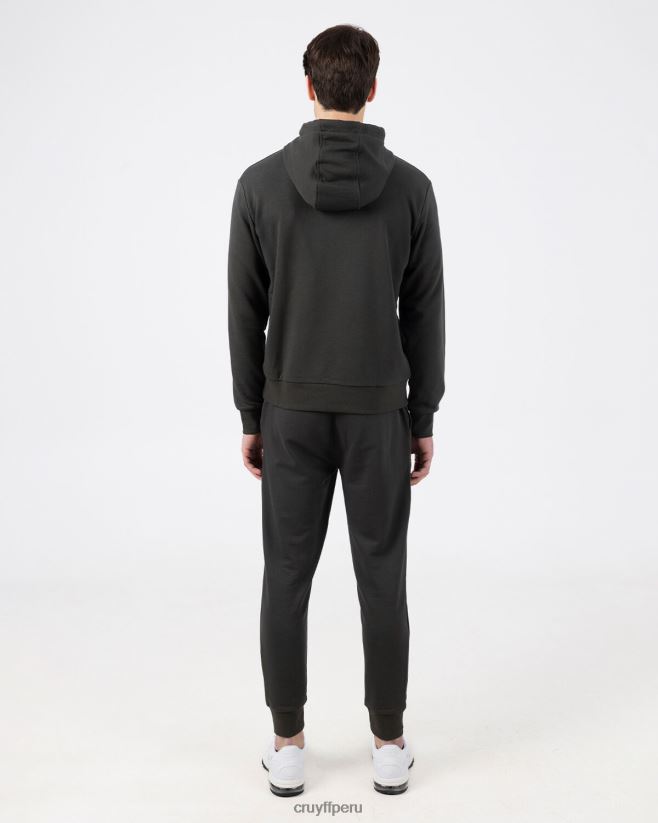 educación física Cruyff hacer sudadera con capucha ejercito verde 42TR20140 hombres sudadera
