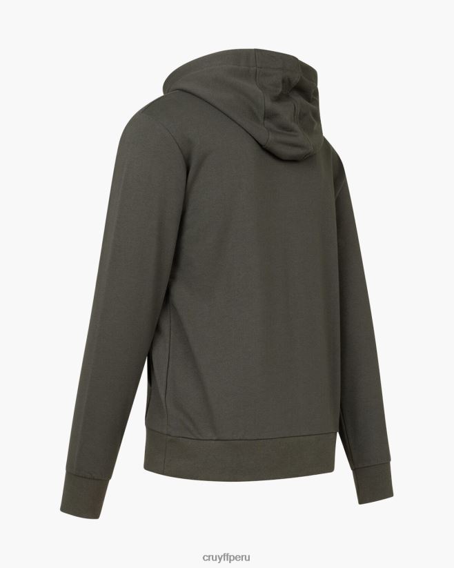 educación física Cruyff hacer sudadera con capucha ejercito verde 42TR20140 hombres sudadera