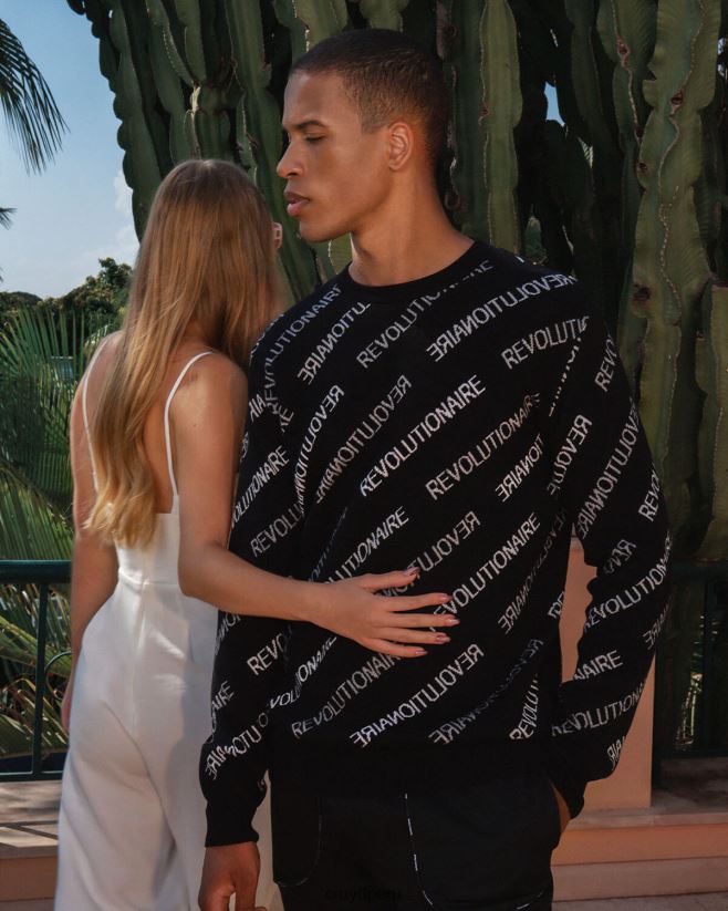 educación física Cruyff jumper revolucion negro 42TR20553 hombres suéter