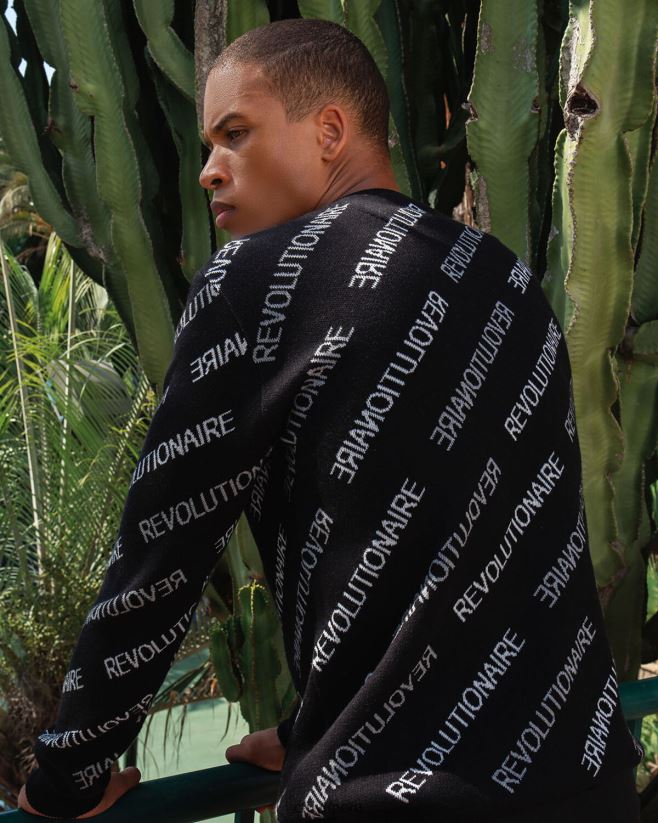 educación física Cruyff jumper revolucion negro 42TR20553 hombres suéter