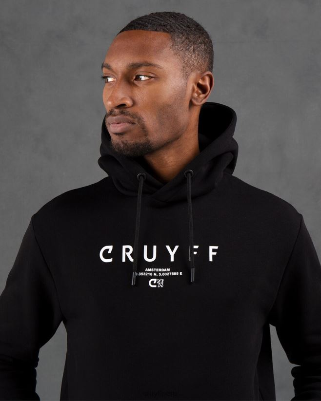 educación física Cruyff paquete de la ciudad con capucha ams negro 42TR20739 hombres sudadera