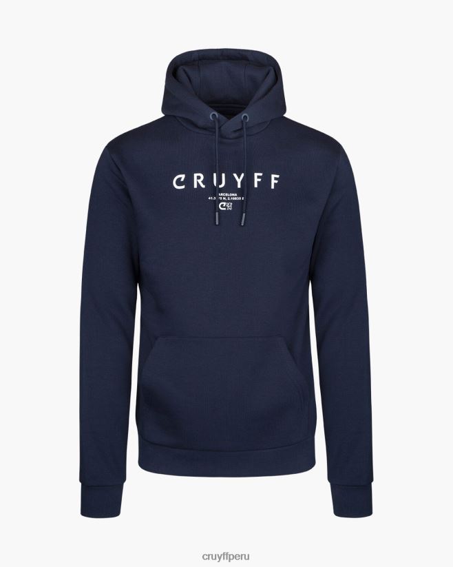 educación física Cruyff paquete de la ciudad sudadera con capucha bcn Armada 42TR20441 hombres sudadera
