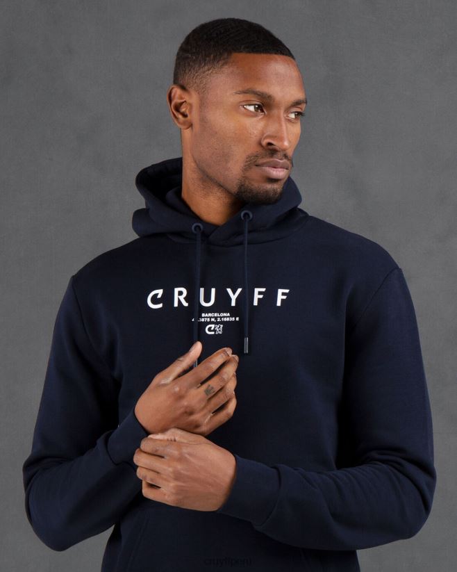 educación física Cruyff paquete de la ciudad sudadera con capucha bcn Armada 42TR20441 hombres sudadera