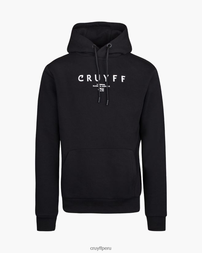 educación física Cruyff paquete de la ciudad sudadera con capucha liv negro 42TR20692 hombres sudadera