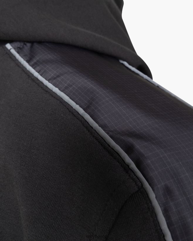 educación física Cruyff parte superior de la pista de ayuda negro 42TR20225 hombres sudadera