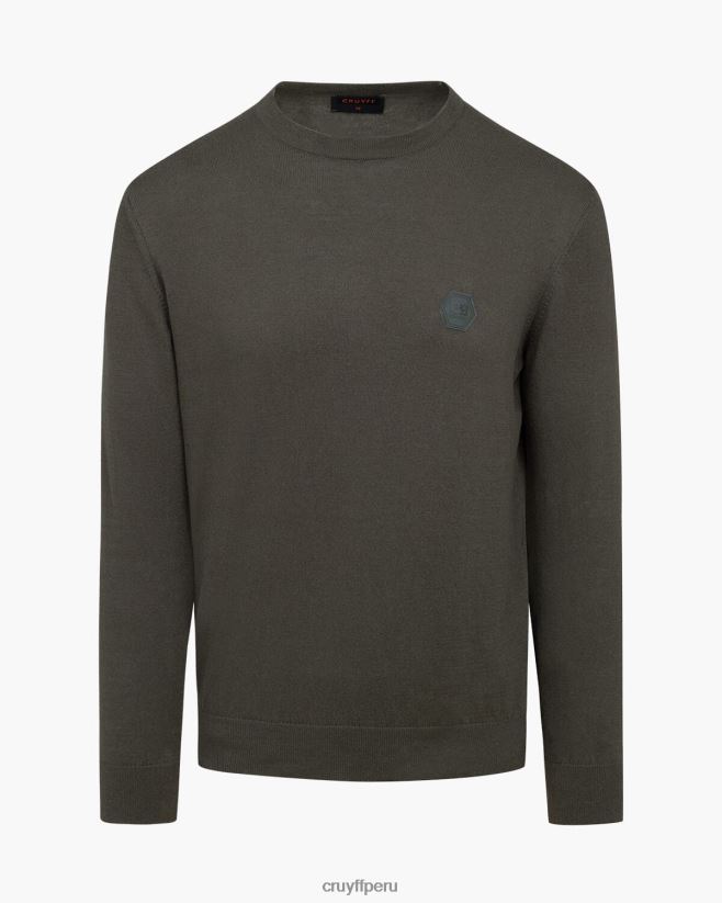 educación física Cruyff puente basco verde 42TR20349 hombres suéter