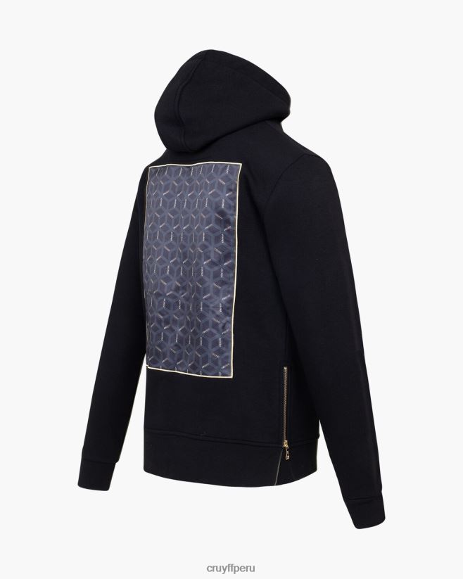 educación física Cruyff sera sudadera con capucha negro 42TR20496 hombres sudadera