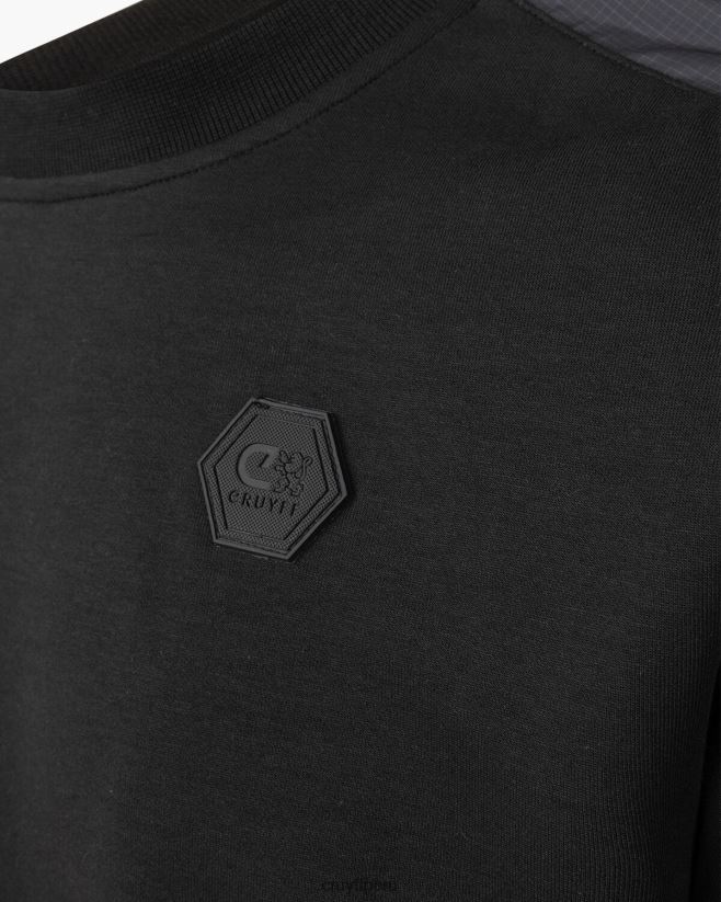 educación física Cruyff suéter de ayuda negro 42TR2030 hombres suéter