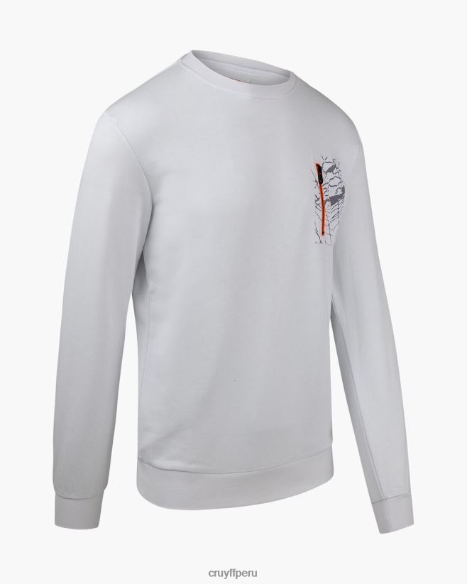 educación física Cruyff suéter rafael blanco 42TR20560 hombres suéter