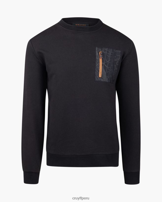 educación física Cruyff suéter rafael negro 42TR20561 hombres suéter
