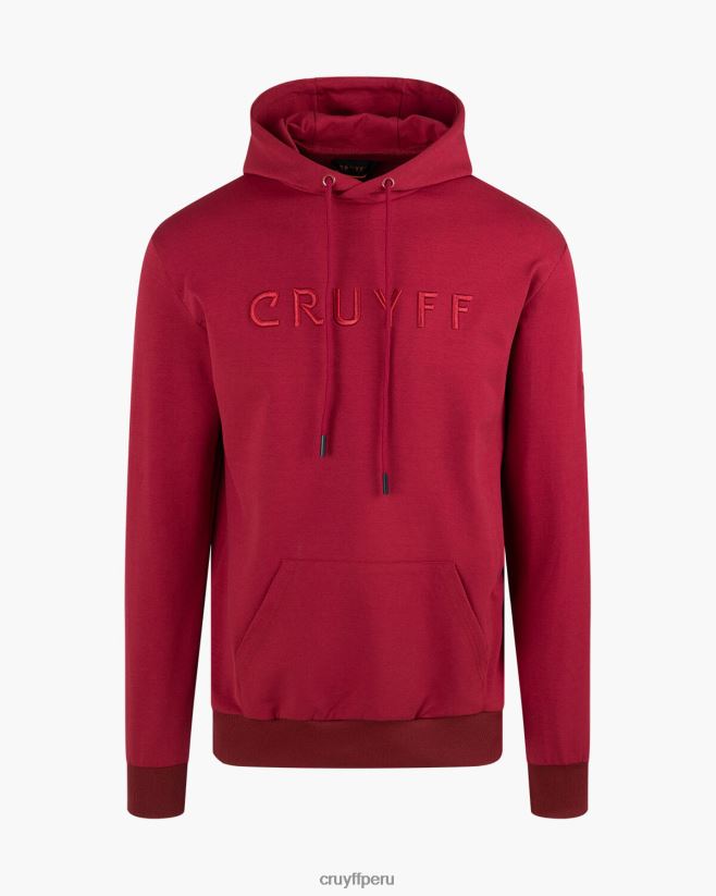 educación física Cruyff sudadera con capucha Burdeos 42TR20491 hombres sudadera
