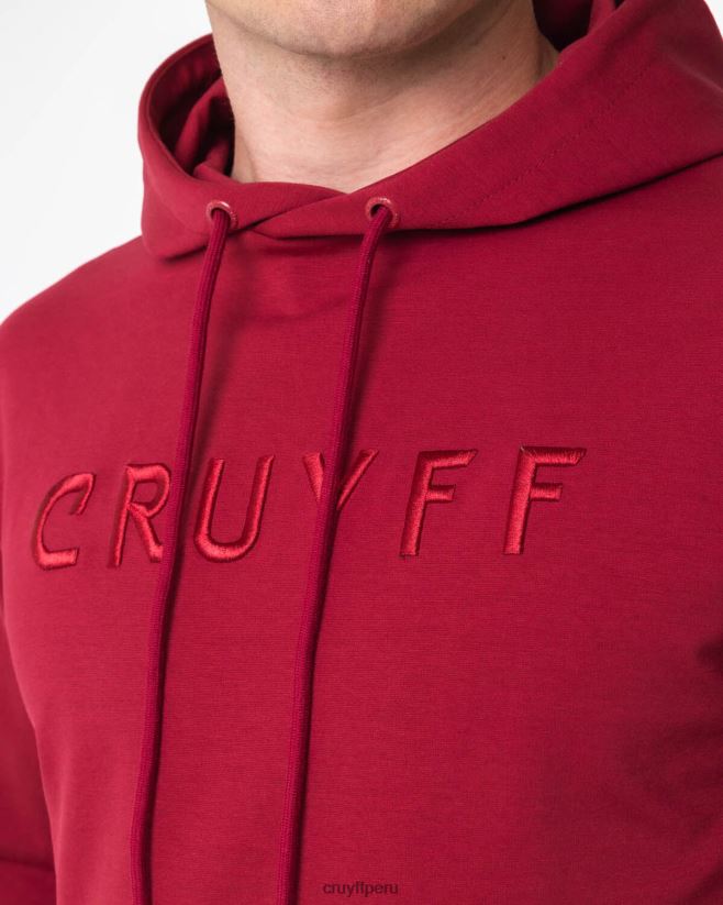 educación física Cruyff sudadera con capucha Burdeos 42TR20491 hombres sudadera
