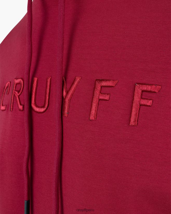 educación física Cruyff sudadera con capucha Burdeos 42TR20491 hombres sudadera