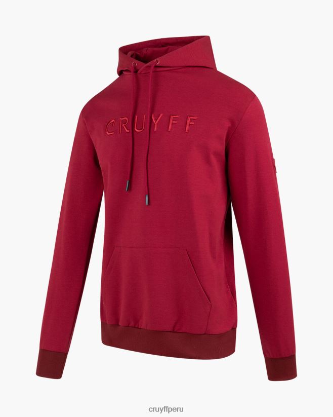 educación física Cruyff sudadera con capucha Burdeos 42TR20491 hombres sudadera