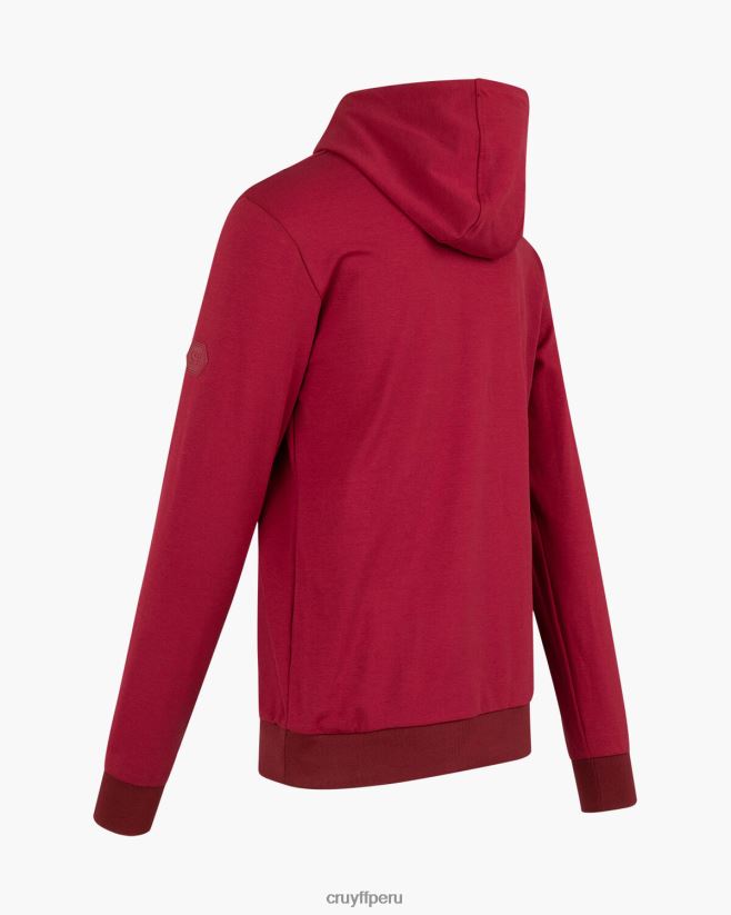 educación física Cruyff sudadera con capucha Burdeos 42TR20491 hombres sudadera