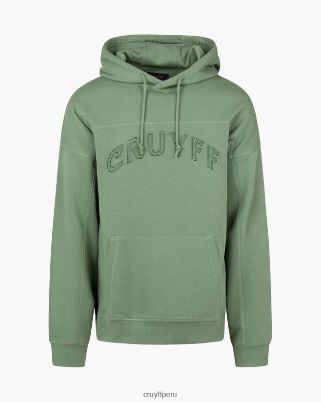 educación física Cruyff sudadera con capucha bosque verde 42TR2096 hombres sudadera
