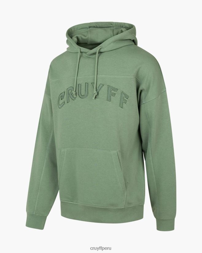 educación física Cruyff sudadera con capucha bosque verde 42TR2096 hombres sudadera