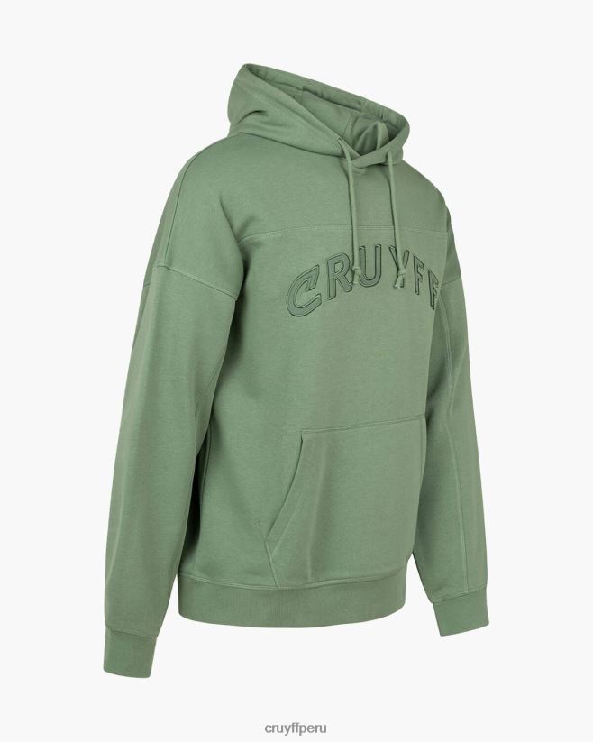 educación física Cruyff sudadera con capucha bosque verde 42TR2096 hombres sudadera