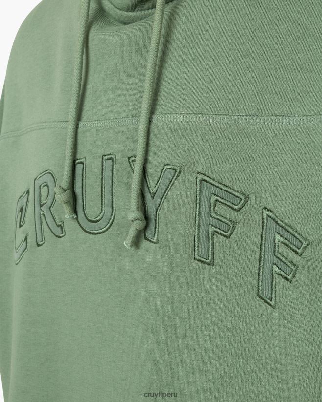 educación física Cruyff sudadera con capucha bosque verde 42TR2096 hombres sudadera