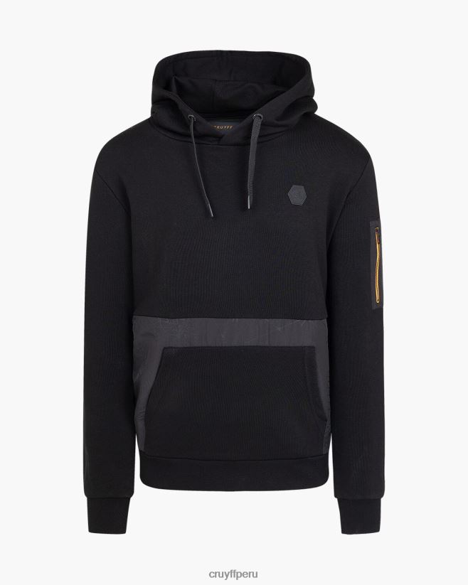 educación física Cruyff sudadera con capucha negro 42TR20407 hombres sudadera