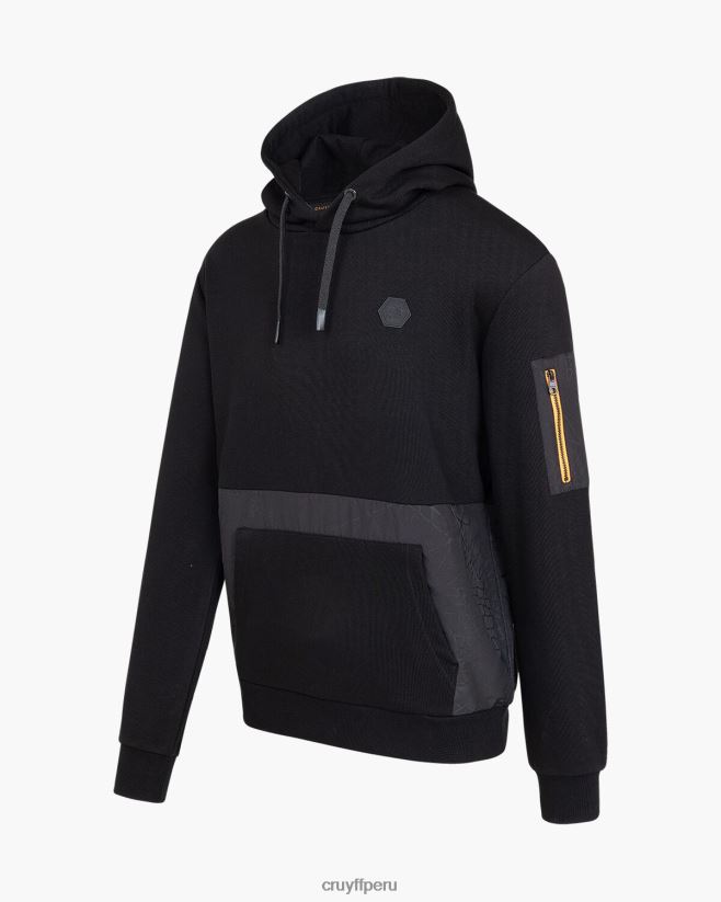 educación física Cruyff sudadera con capucha negro 42TR20407 hombres sudadera