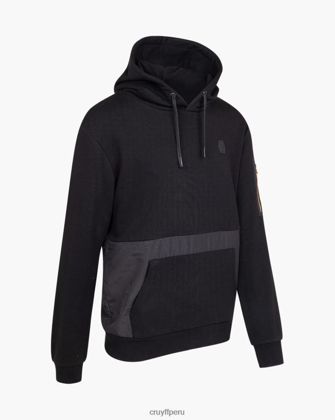 educación física Cruyff sudadera con capucha negro 42TR20407 hombres sudadera
