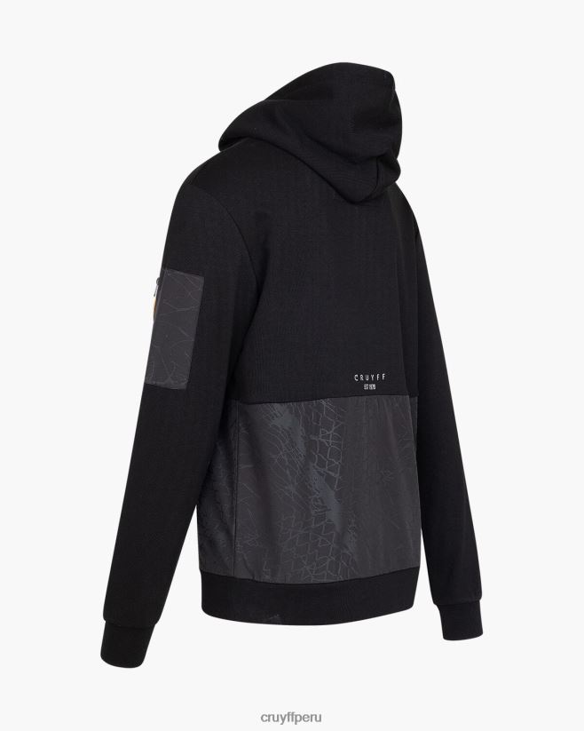 educación física Cruyff sudadera con capucha negro 42TR20407 hombres sudadera