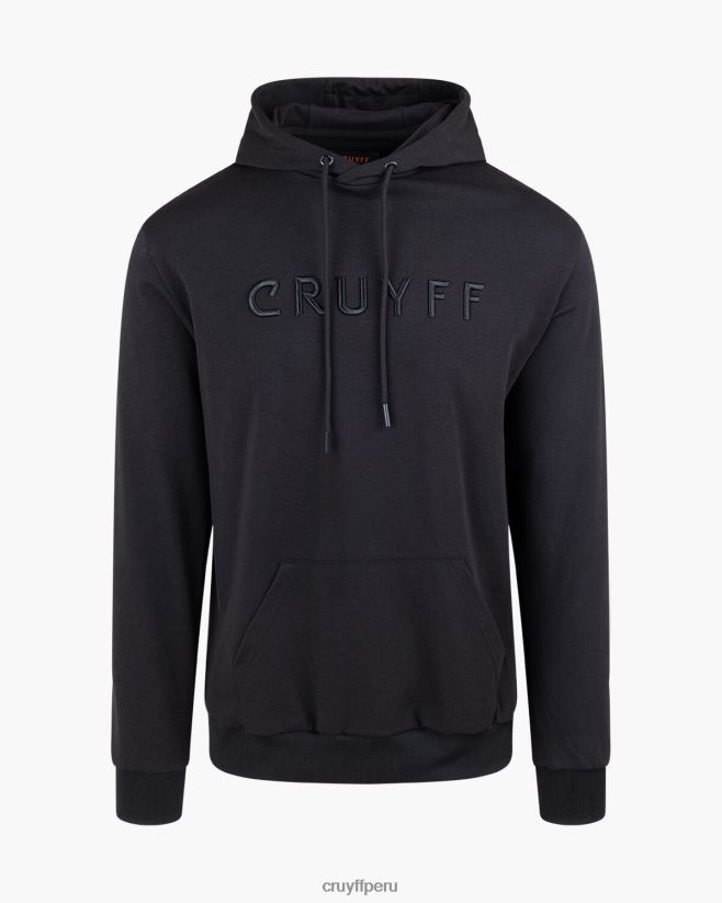educación física Cruyff sudadera con capucha negro 42TR20580 hombres sudadera