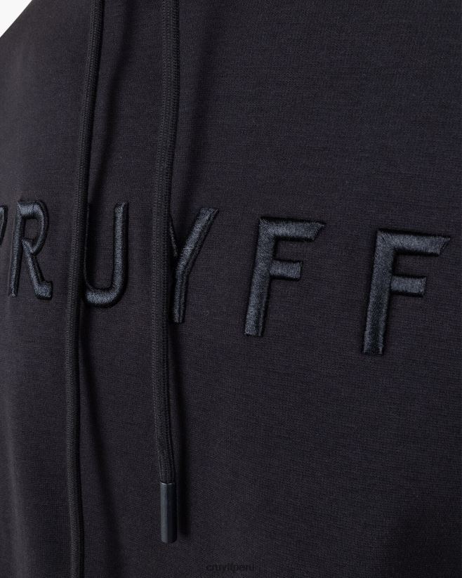 educación física Cruyff sudadera con capucha negro 42TR20580 hombres sudadera