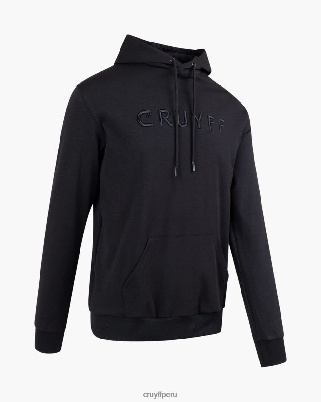 educación física Cruyff sudadera con capucha negro 42TR20580 hombres sudadera