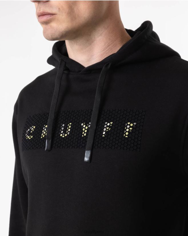 educación física Cruyff sudadera con capucha negro 42TR20587 hombres sudadera