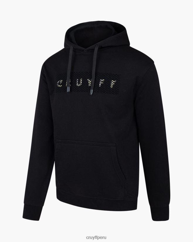 educación física Cruyff sudadera con capucha negro 42TR20587 hombres sudadera