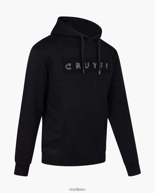 educación física Cruyff sudadera con capucha negro 42TR20587 hombres sudadera