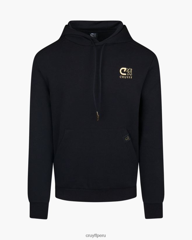 educación física Cruyff sudadera joaquim-70% algodón/30% poliéster negro 42TR20914 hombres sudadera