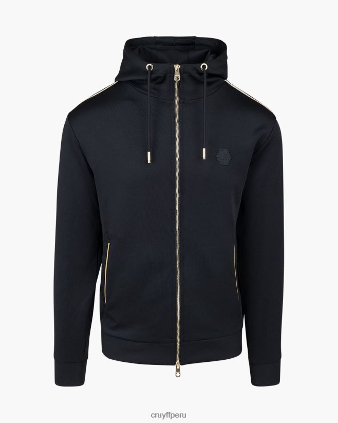 educación física Cruyff zip de buceo santino negro 42TR20459 hombres sudadera