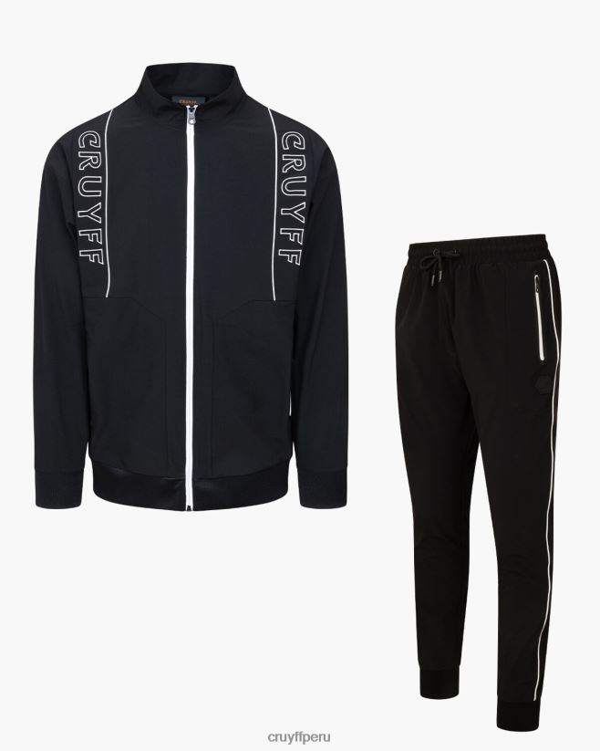 educación física Cruyff chándal dex negro 42TR20274 hombres trajes