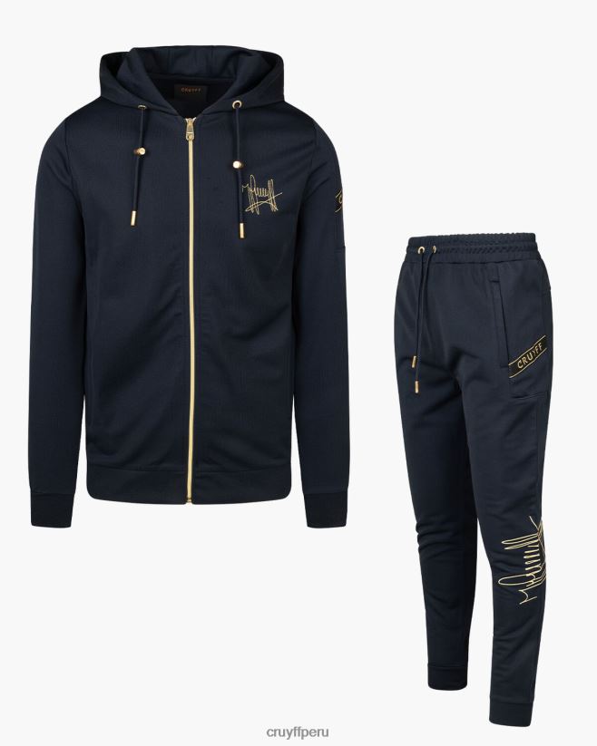 educación física Cruyff chándal paolo fz azul oscuro 42TR20325 hombres trajes