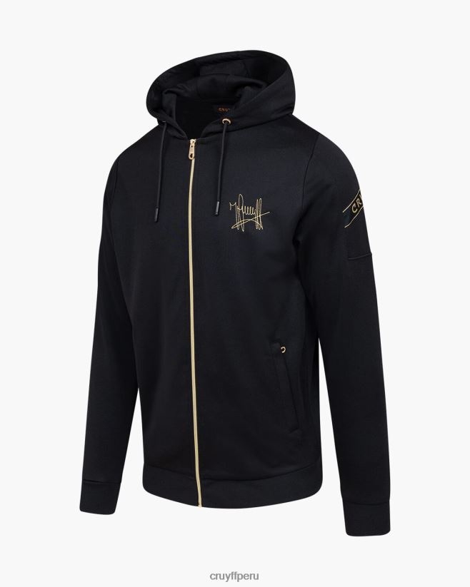 educación física Cruyff chándal paolo fz negro 42TR2026 hombres trajes