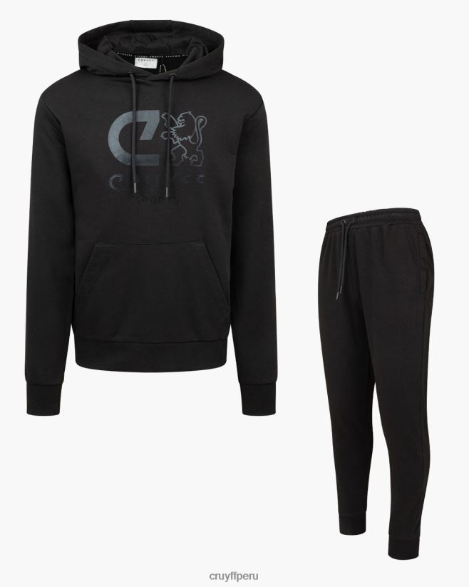 educación física Cruyff hacer traje negro 42TR20331 hombres trajes