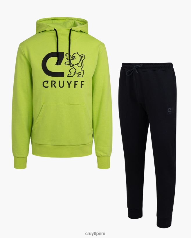 educación física Cruyff hacer traje verde/negro 42TR20536 hombres trajes