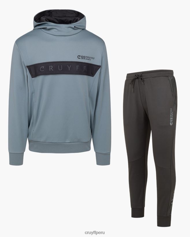 educación física Cruyff traje aullador gris azulado 42TR20187 hombres trajes