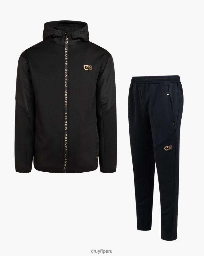 educación física Cruyff traje cruzado oro 42TR201312 hombres trajes