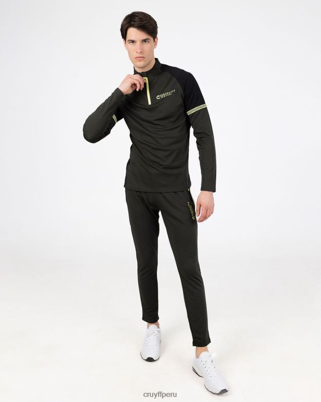 educación física Cruyff traje de diapositivas ejercito verde 42TR20191 hombres trajes