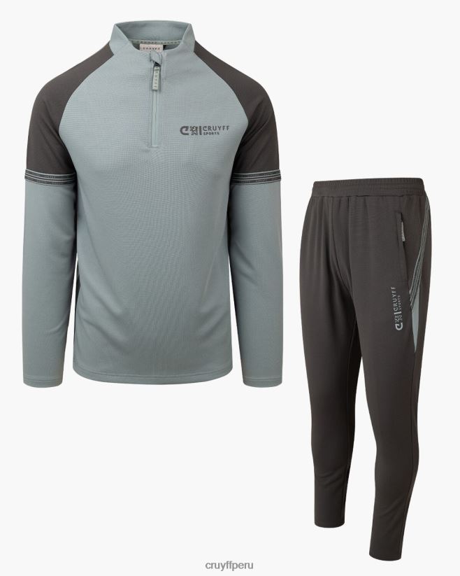 educación física Cruyff traje de diapositivas gris azulado 42TR20190 hombres trajes
