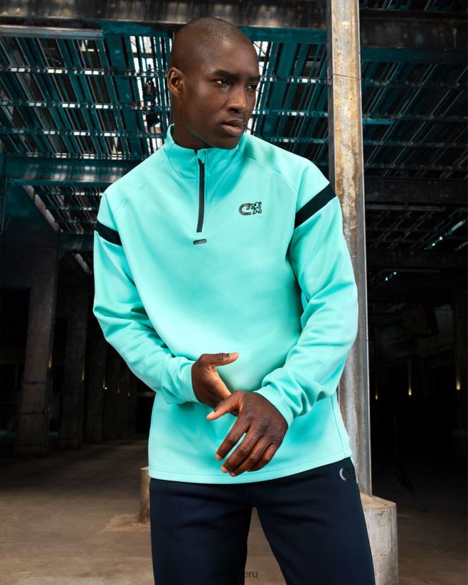 educación física Cruyff traje de esquina cacatúa/marina 42TR20412 hombres trajes