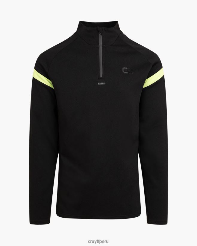 educación física Cruyff traje de esquina verde negro 42TR20409 hombres trajes