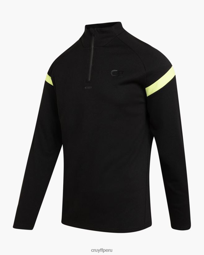 educación física Cruyff traje de esquina verde negro 42TR20409 hombres trajes