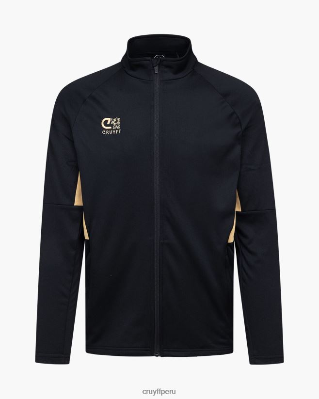 educación física Cruyff traje de giro tecnológico oro negro 42TR20691 hombres trajes